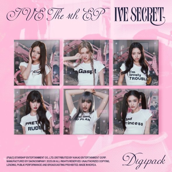 아이브 (IVE) - 미니 4집 [IVE SECRET] (Digipack ver.) 6종 세트