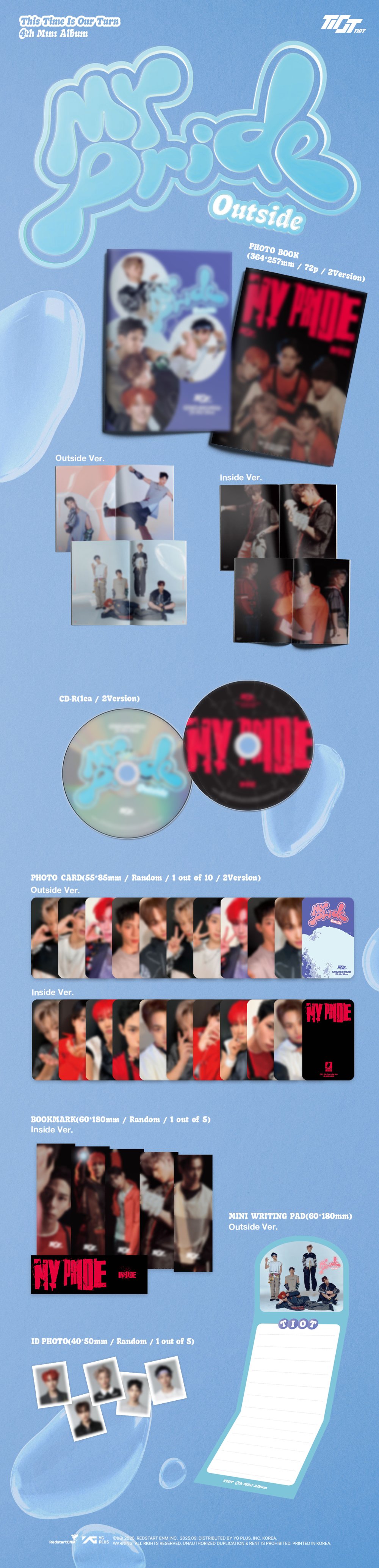 티아이오티 (TIOT) - 미니 4집 [MY PRIDE] (Photobook ver.) 랜덤