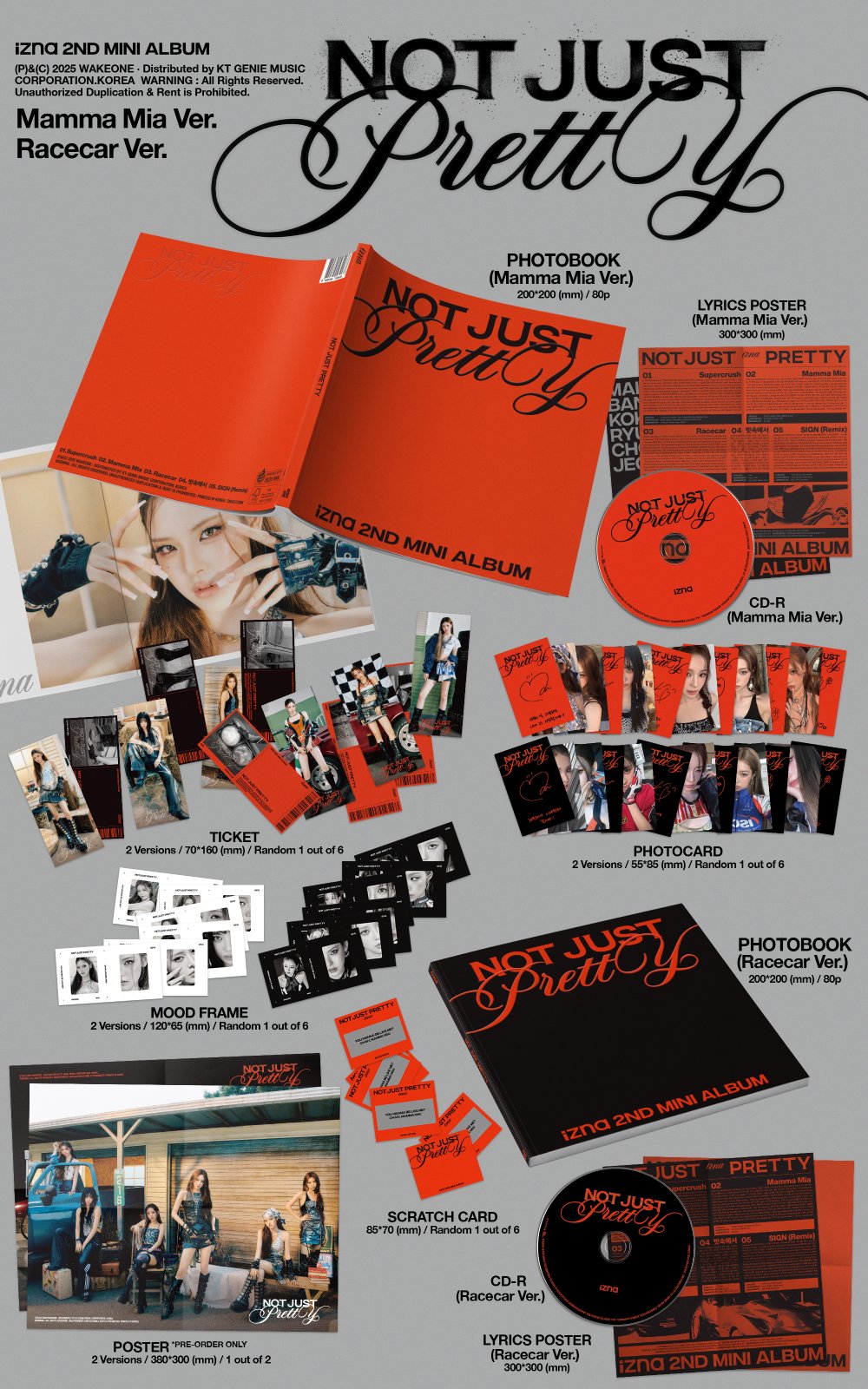  izna (이즈나) - 미니 2집 [NOT JUST PRETTY] PHOTOBOOK Ver. (2종 세트)
