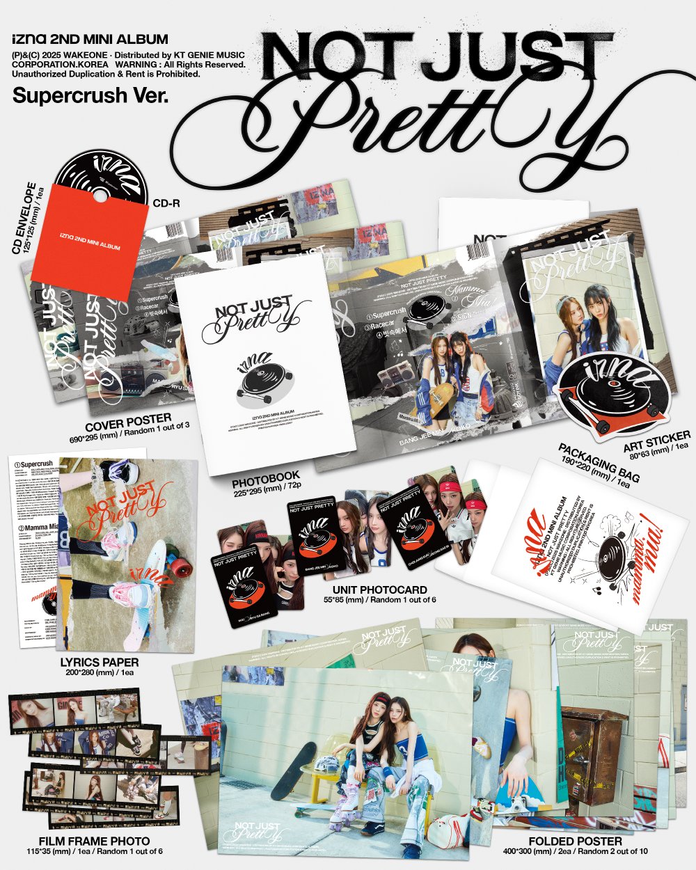 izna (이즈나) - 미니 2집 [Not Just Pretty] POSTERBOOK Ver. (랜덤)