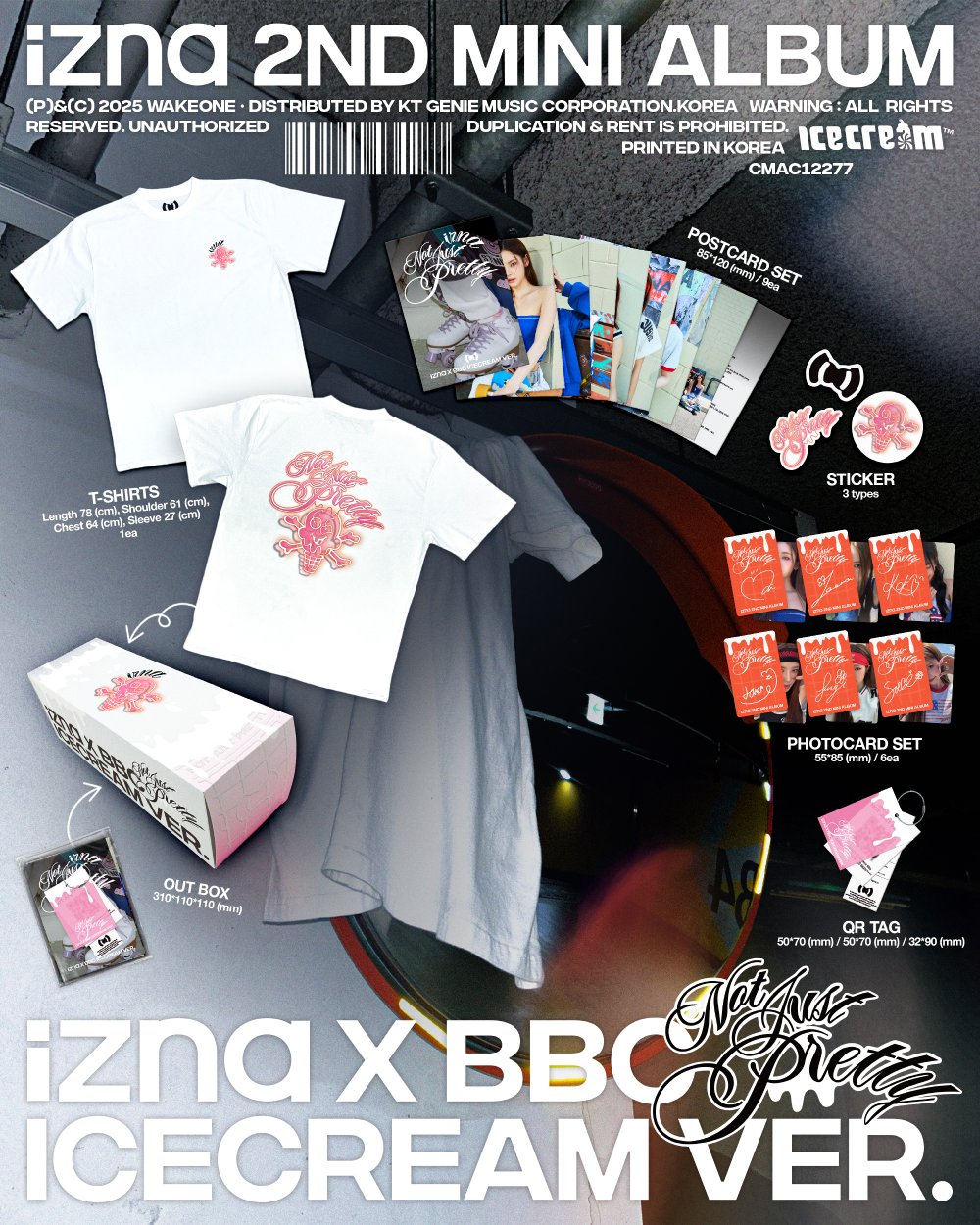 izna (이즈나) - 미니 2집 [Not Just Pretty] izna X BBC ICECREAM Ver. (Limited Edition)