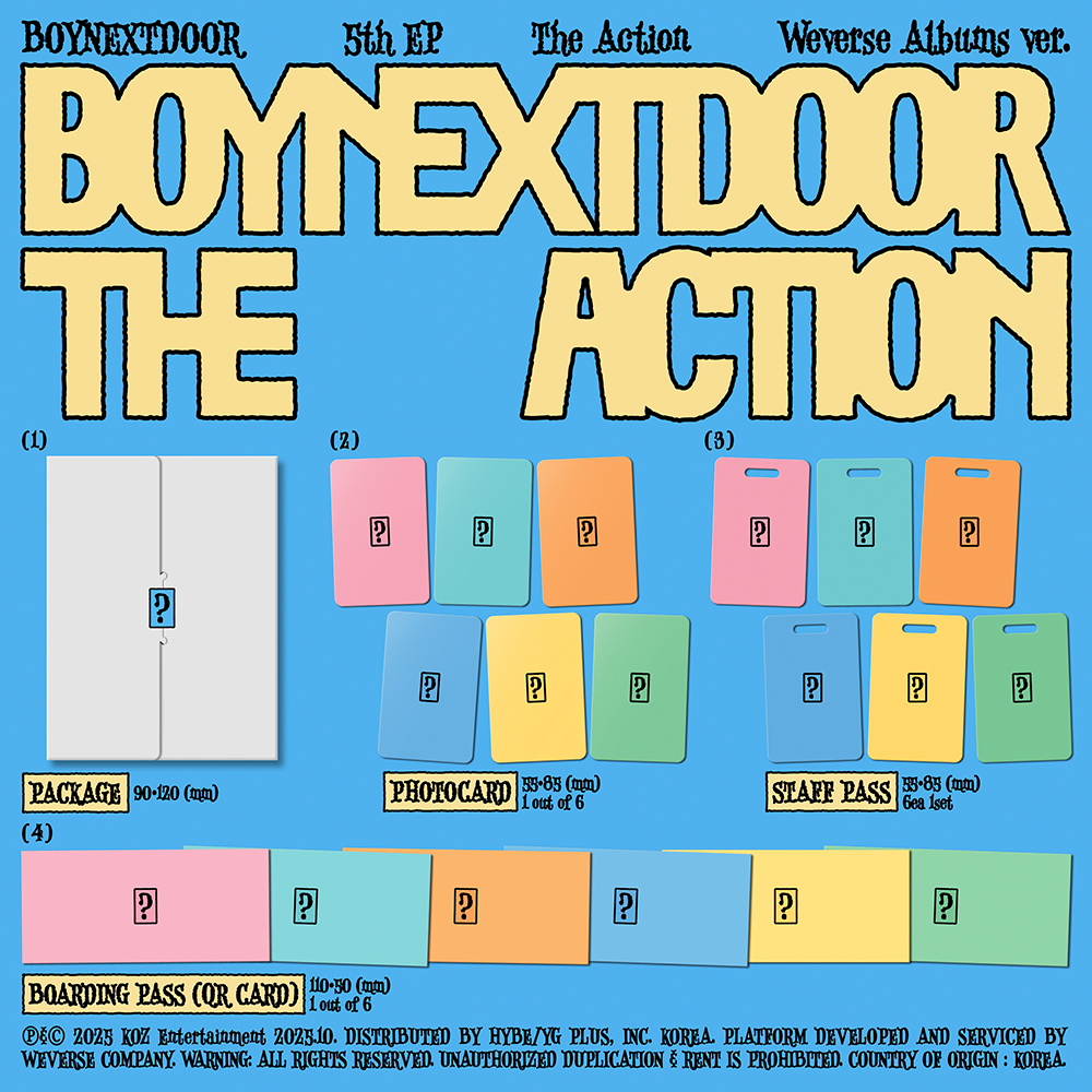 BOYNEXTDOOR - 5th EP [The Action] (Weverse Albums ver.)