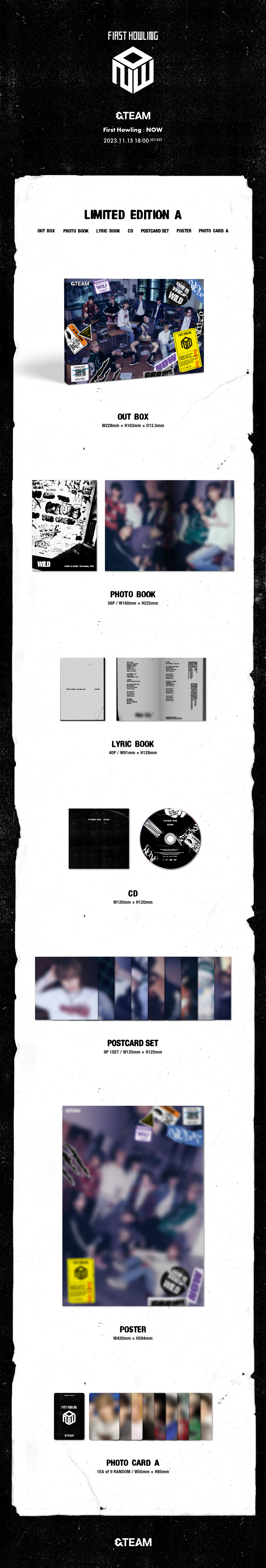 앤팀 (&TEAM) - 1st ALBUM『First Howling : NOW』LIMITED EDITION A [수입/일본반]