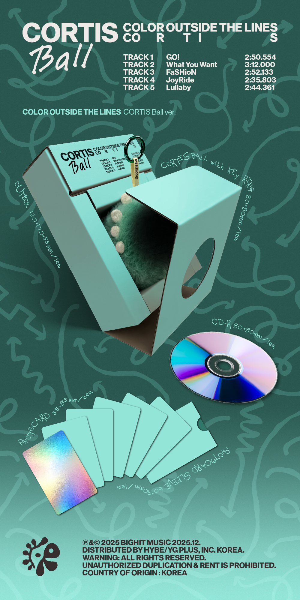 코르티스 (CORTIS) - The 1st EP [COLOR OUTSIDE THE LINES] (CORTIS Ball ver.)
