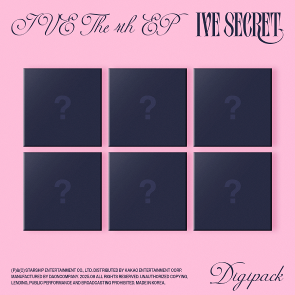 아이브 (IVE) - 미니 4집 [IVE SECRET] (Digipack ver.) 6종 세트