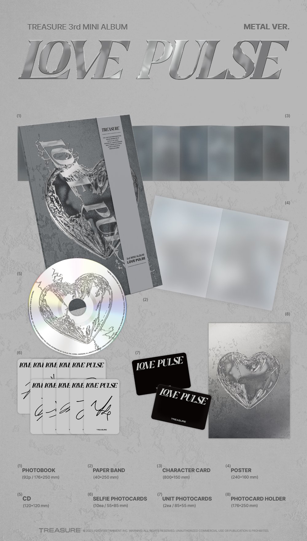 [특전이벤트] TREASURE 3rd MINI ALBUM [LOVE PULSE] METAL VER.