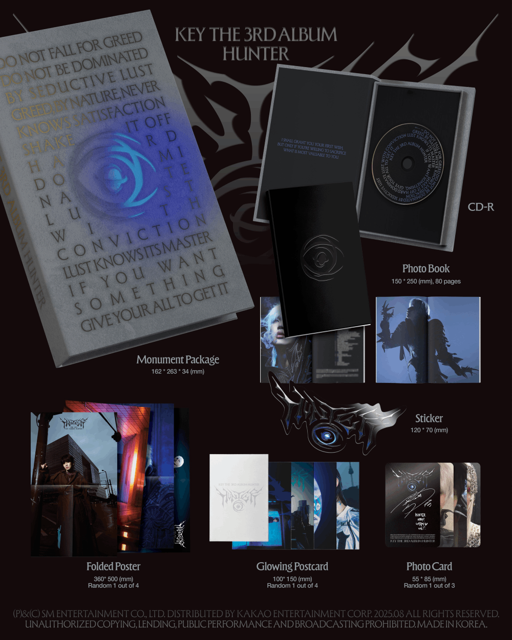 키 (KEY) - 정규 3집 [HUNTER] (Package A Ver.)