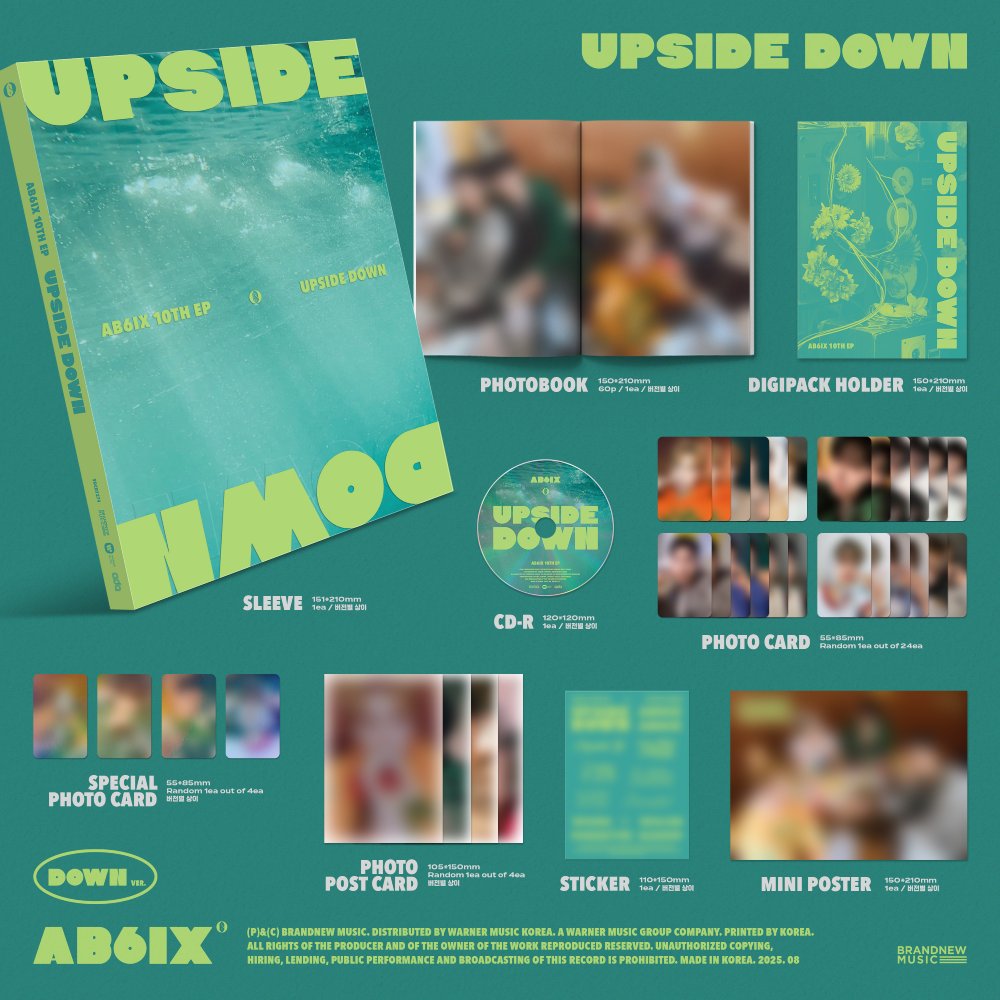에이비식스 (AB6IX) - 10TH EP [UPSIDE DOWN] [Photobook VER.] 랜덤