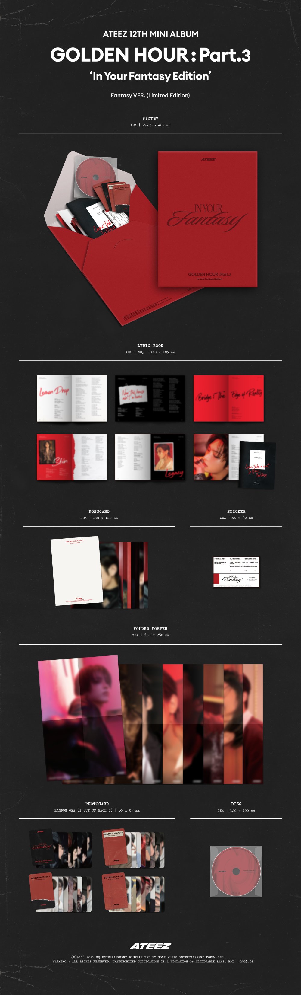 에이티즈 (ATEEZ) - [GOLDEN HOUR : Part.3 ‘In Your Fantasy Edition’ (Limited)]