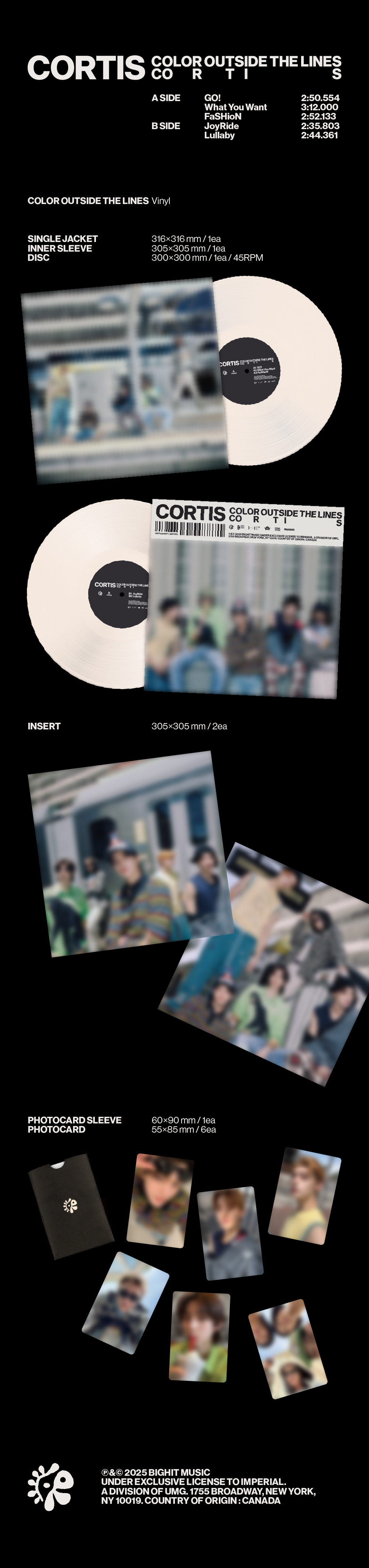 코르티스 (CORTIS) - The 1st EP [COLOR OUTSIDE THE LINES] (Vinyl)