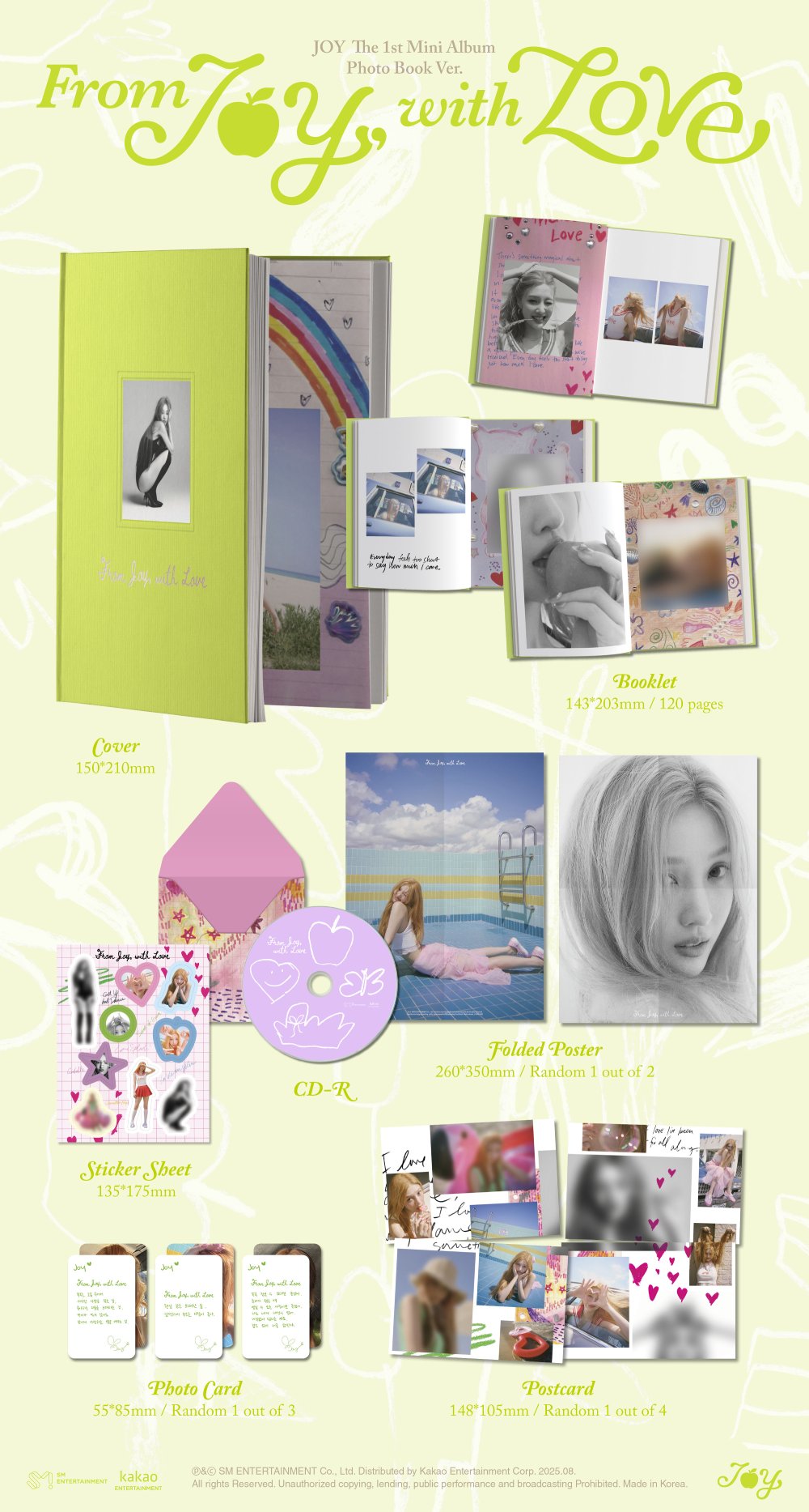 조이 (JOY) - 미니 1집 [From JOY, with Love] (Photo Book Ver.)